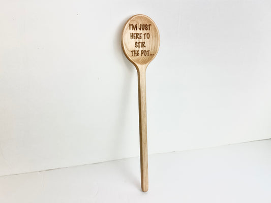 Engraved Circle Wood Spoon