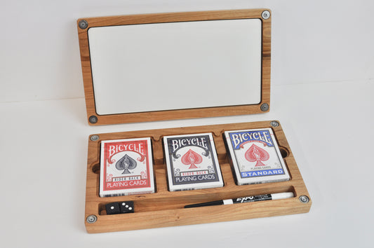 Custom Triple Deck Wood Playing Card Box