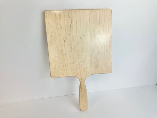 8" Large Square Wood Hand Mirror