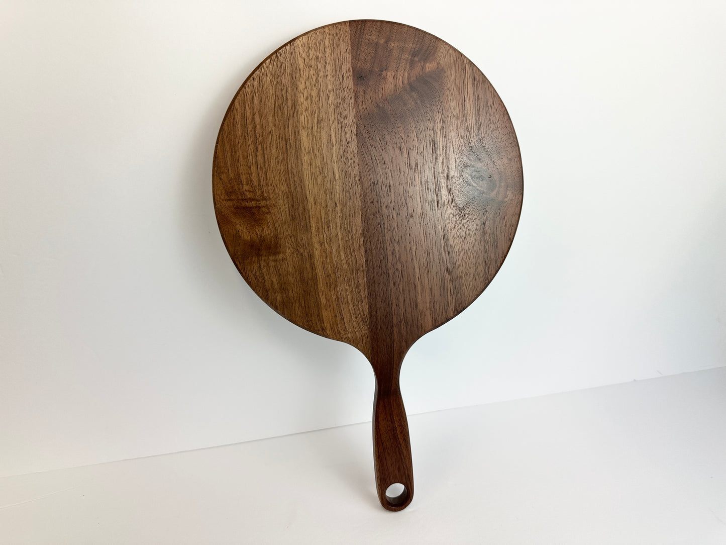 8" Large Wood Hand Mirror