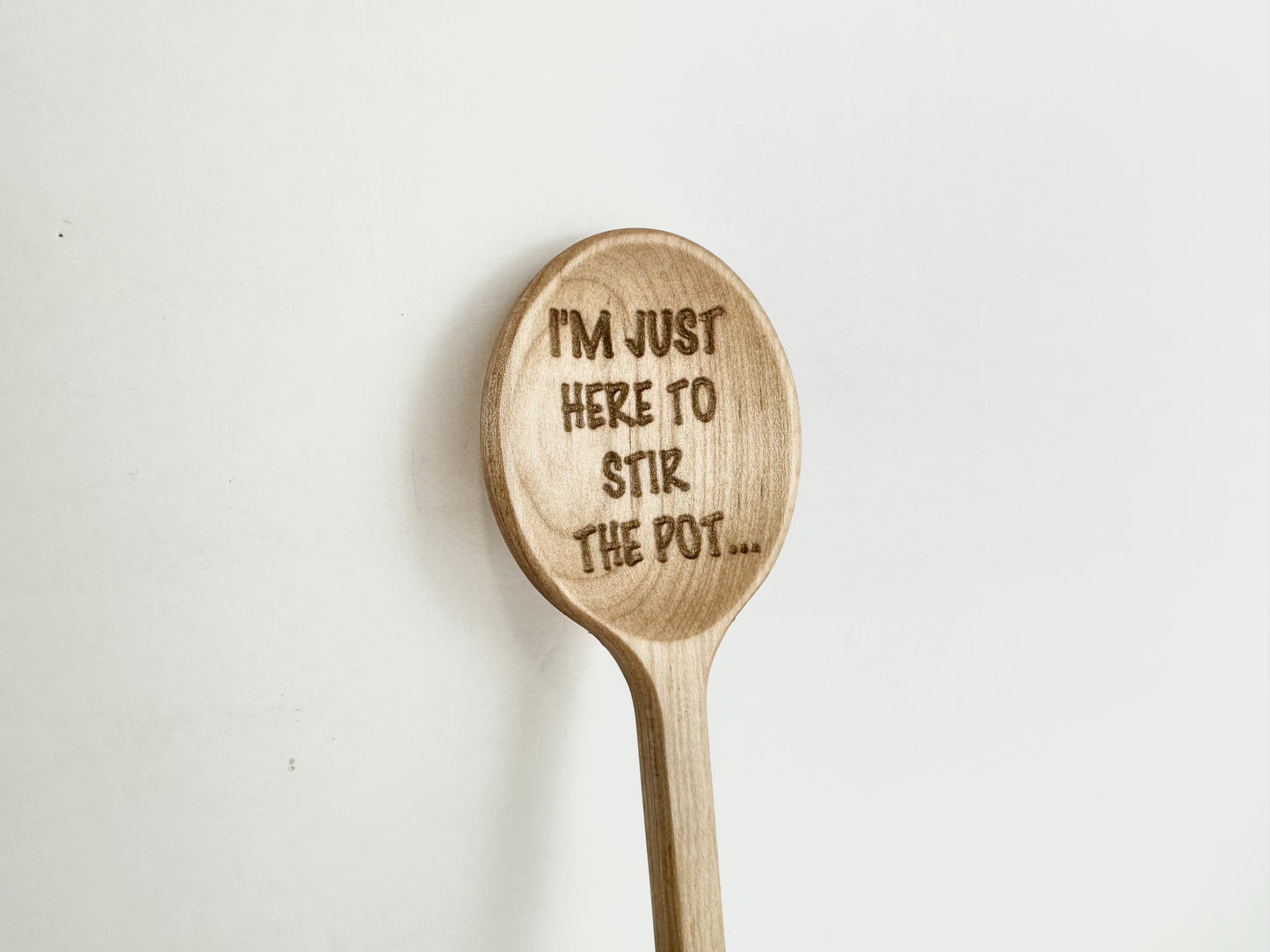 Engraved Circle Wood Spoon