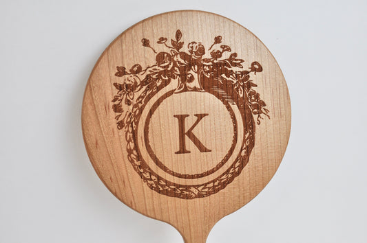 Custom Engraved Wood Hand Mirror