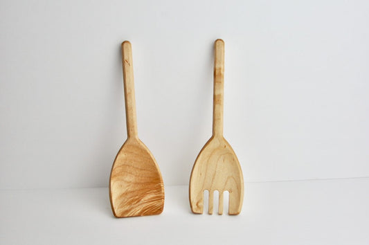 Wood Salad Serving Tongs