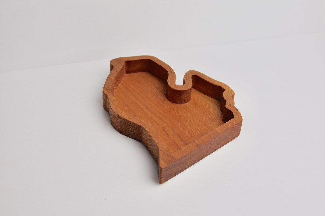 Michigan Wood Snack Tray