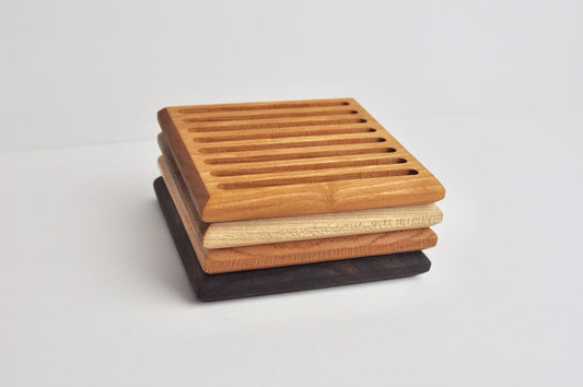 4.5" Square Wood Trivet/Hot Plate