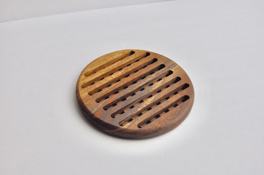 5" Circle Wood Trivet/Hot Plate