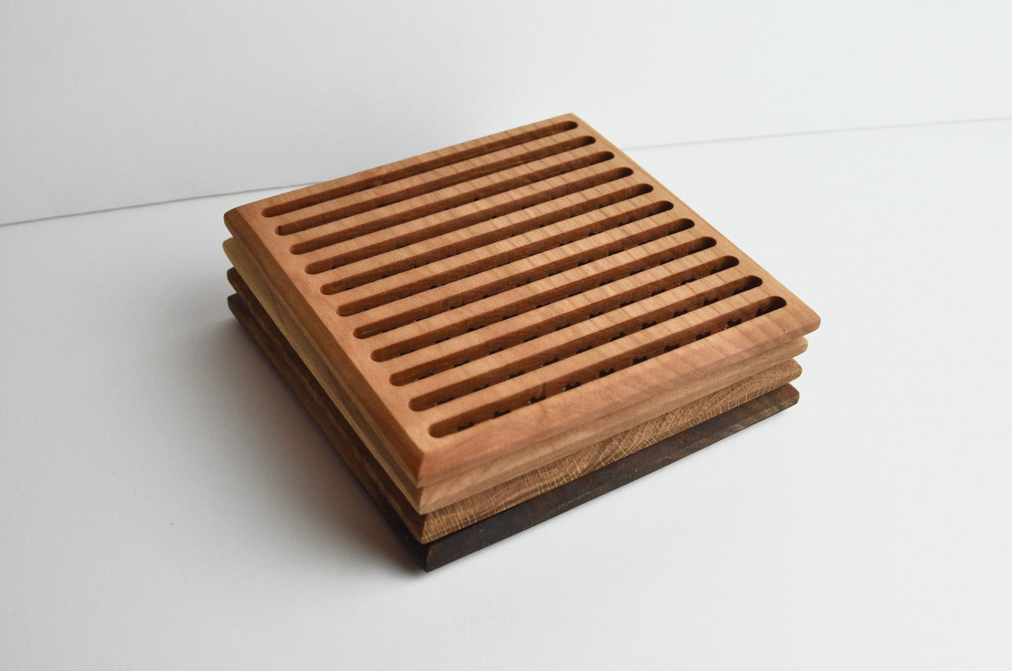 6" Square Wood Trivet/Hot Plate