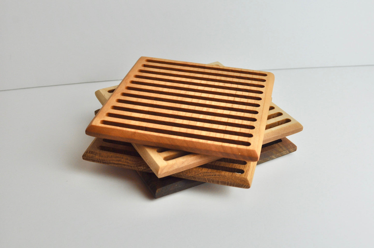 6" Square Wood Trivet/Hot Plate