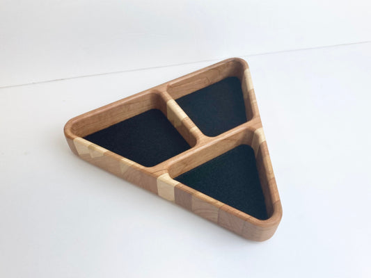 Triangle Wood Valet/Catchall Tray