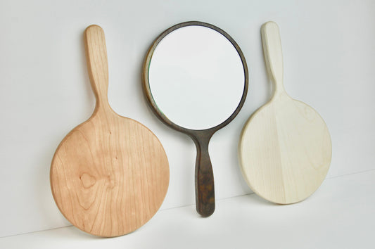 Wood Hand Mirror