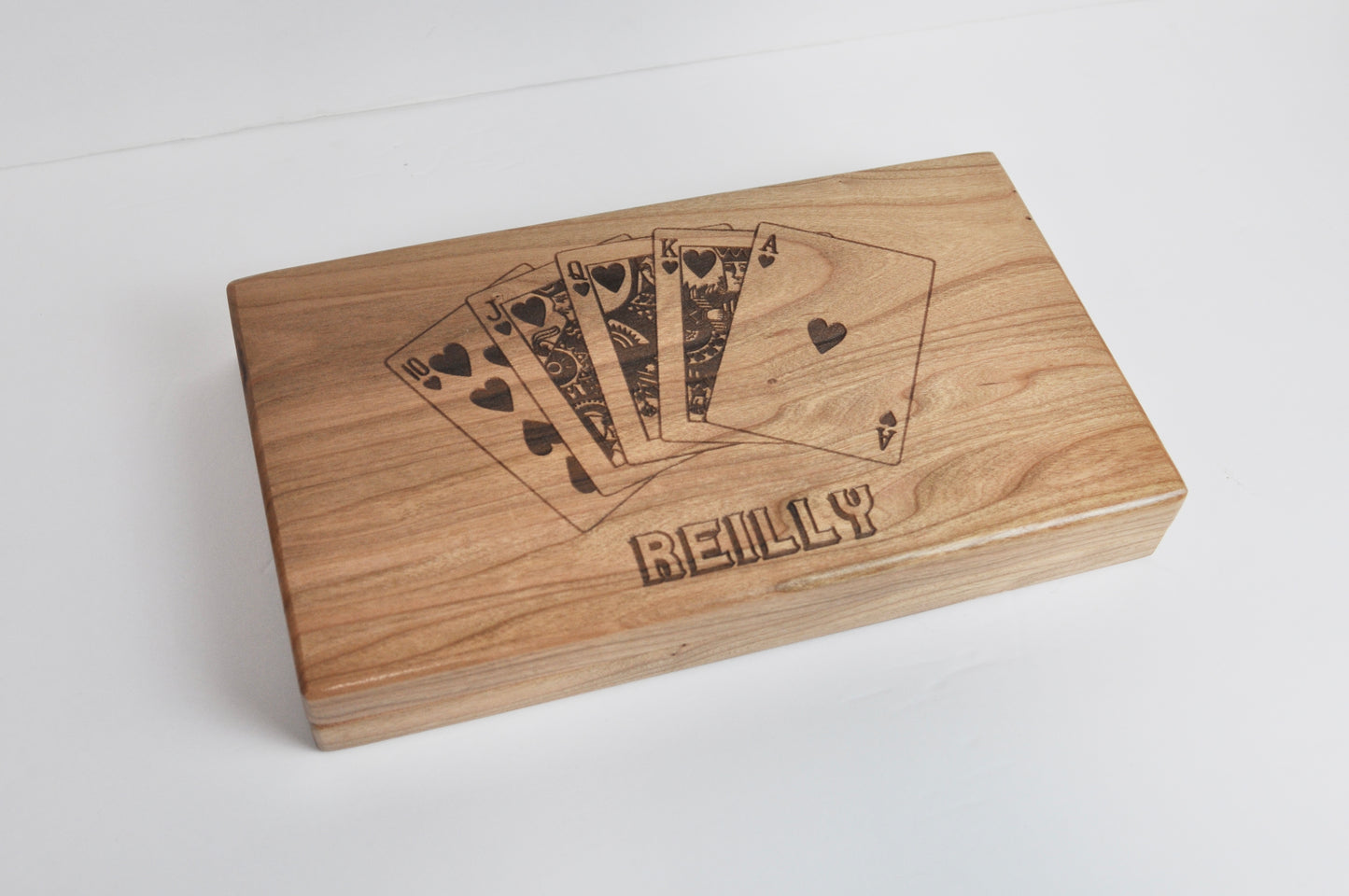 Custom Triple Deck Wood Playing Card Box