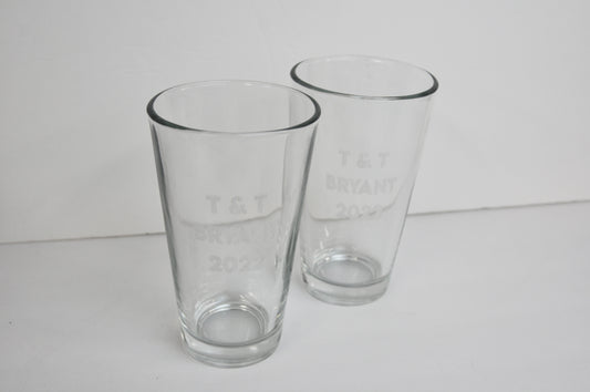 Custom Engraved Pint Glass