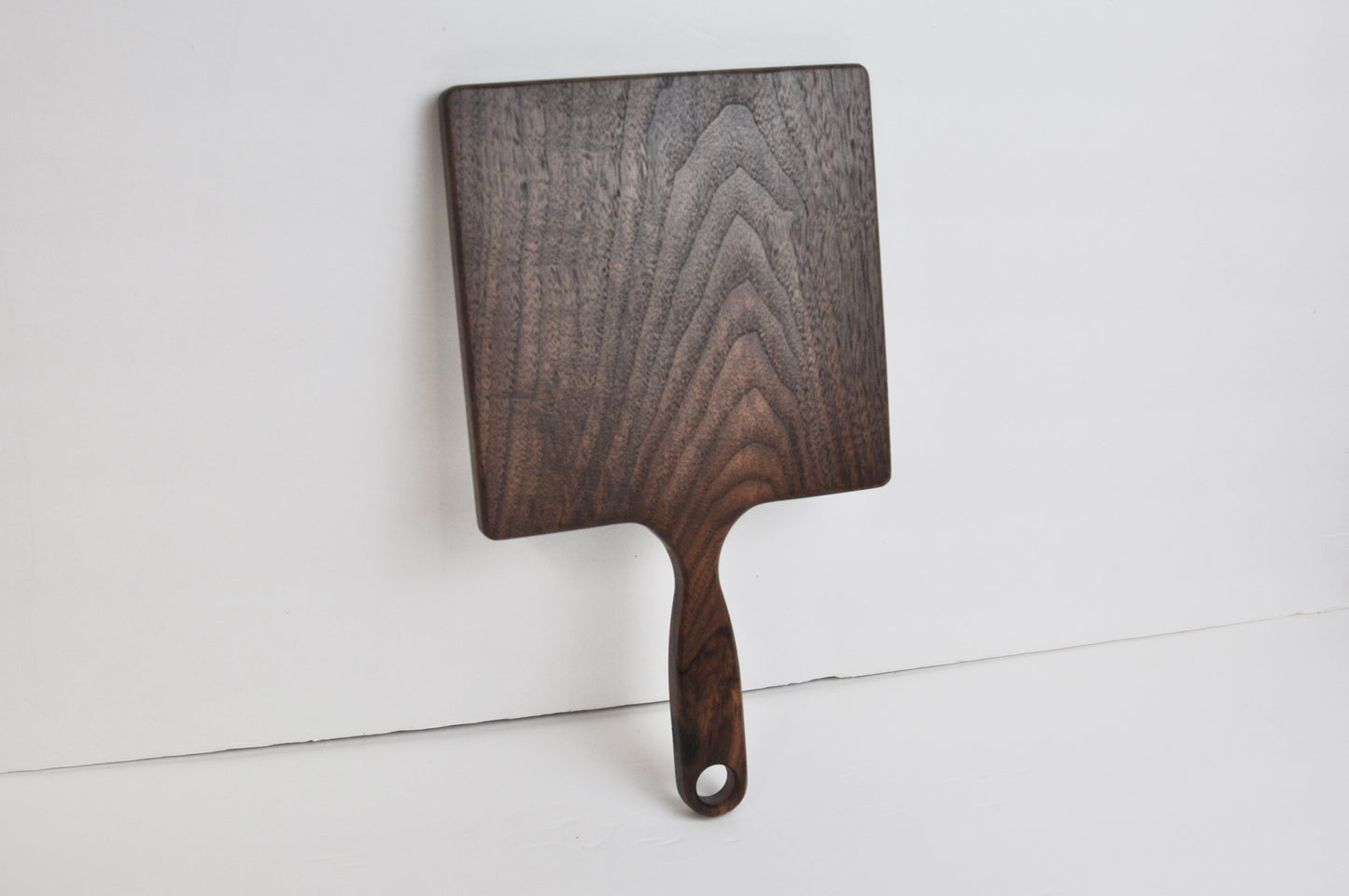 Square Wood Hand Mirror