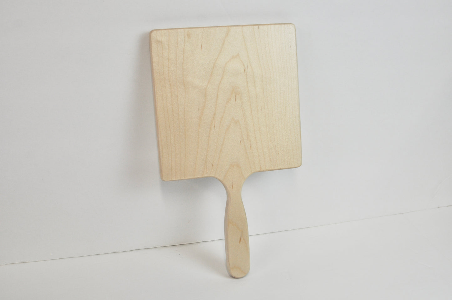 Square Wood Hand Mirror