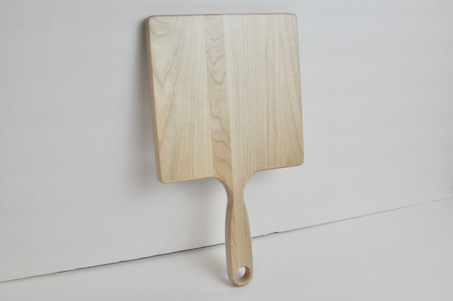 Square Wood Hand Mirror